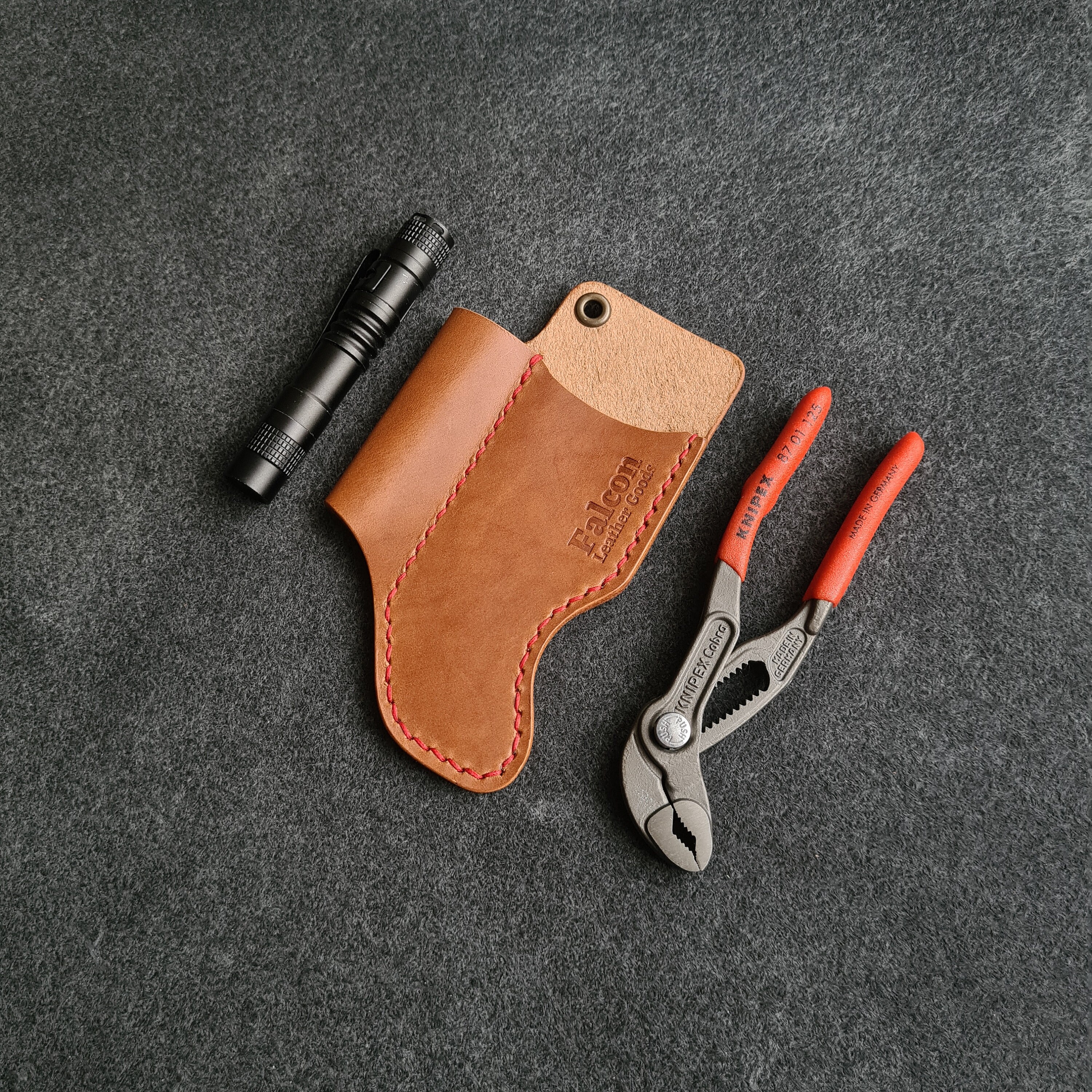 Leather Sheath PDF Pattern: Flashlight & Knipex Cobra 125 - Etsy