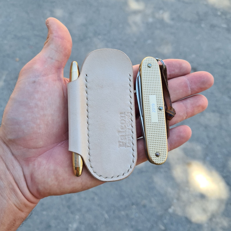 Leather Knife Pouch Edc Knife Slip Edc Pouch Edc Leather Etsy