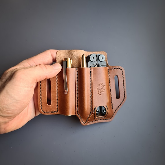Leatherman Wave wave Plus surge Leather Sheath edc Belt Organizer