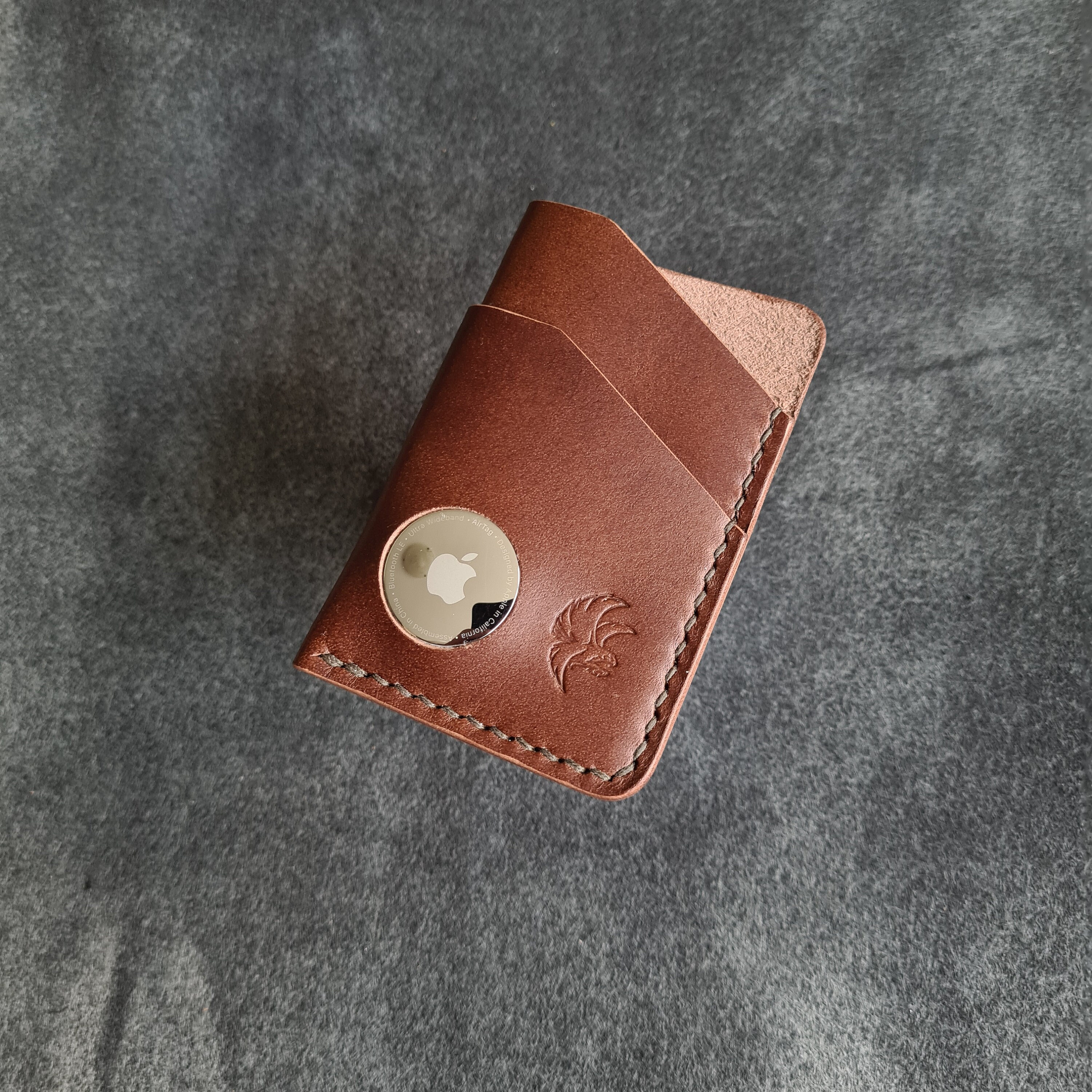 Portefeuille En Cuir Avec étui Pour Airtag – Pochette Porte-cartes élégante Et Pratique