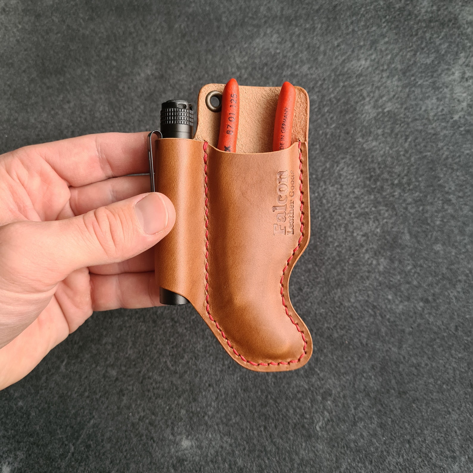 Leather Sheath PDF Pattern: Flashlight & Knipex Cobra 125 - Etsy