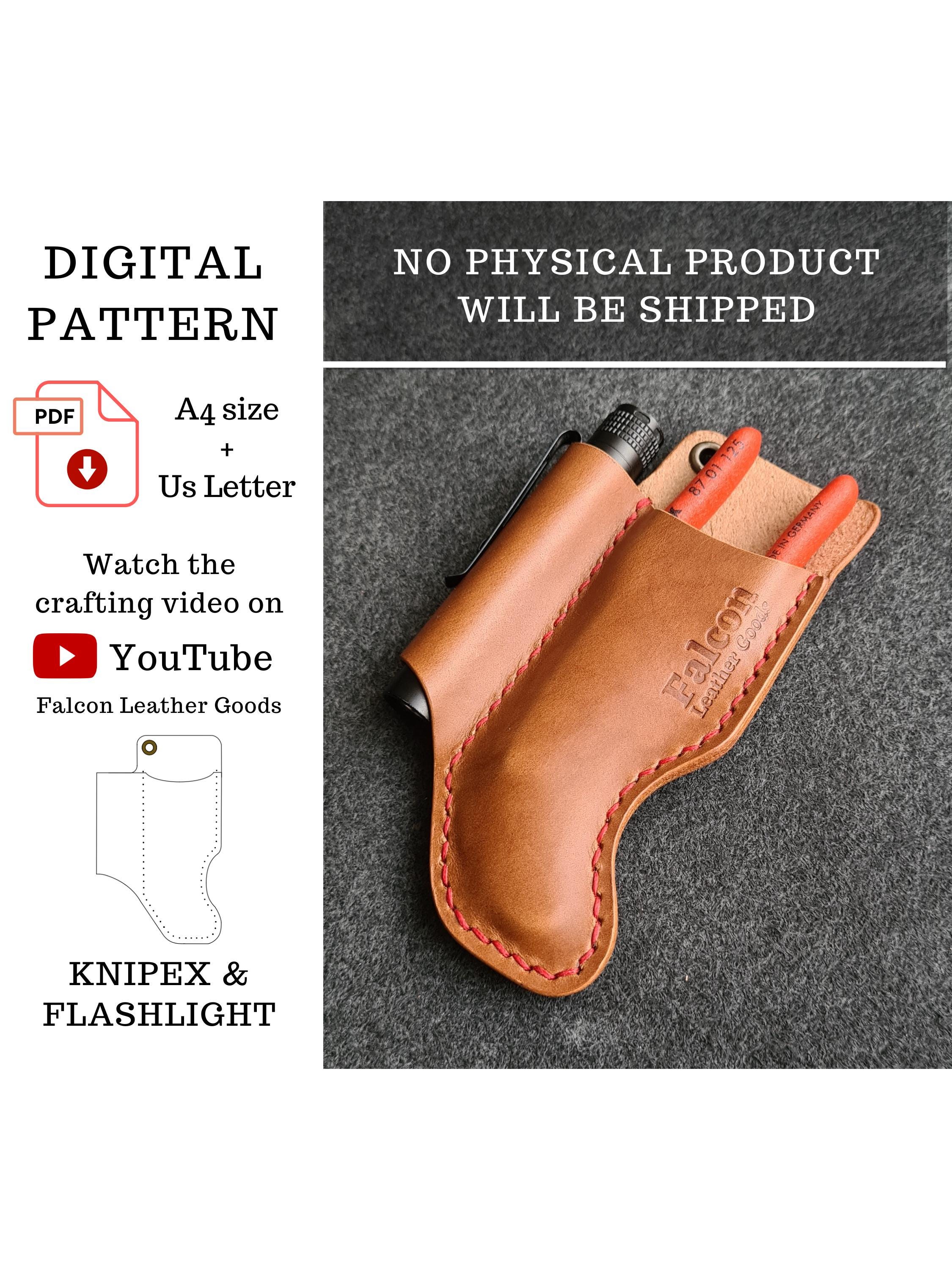 Leather Sheath PDF Pattern: Flashlight & Knipex Cobra 125 - Etsy