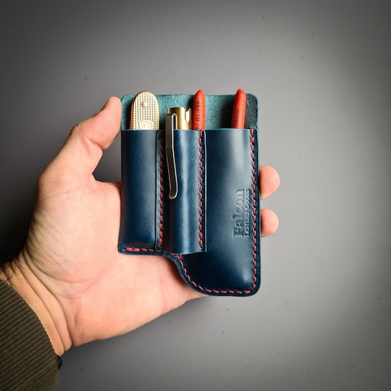 Leather Sheath for Knipex Pliers(cobra 125),SAK and a Flashlight