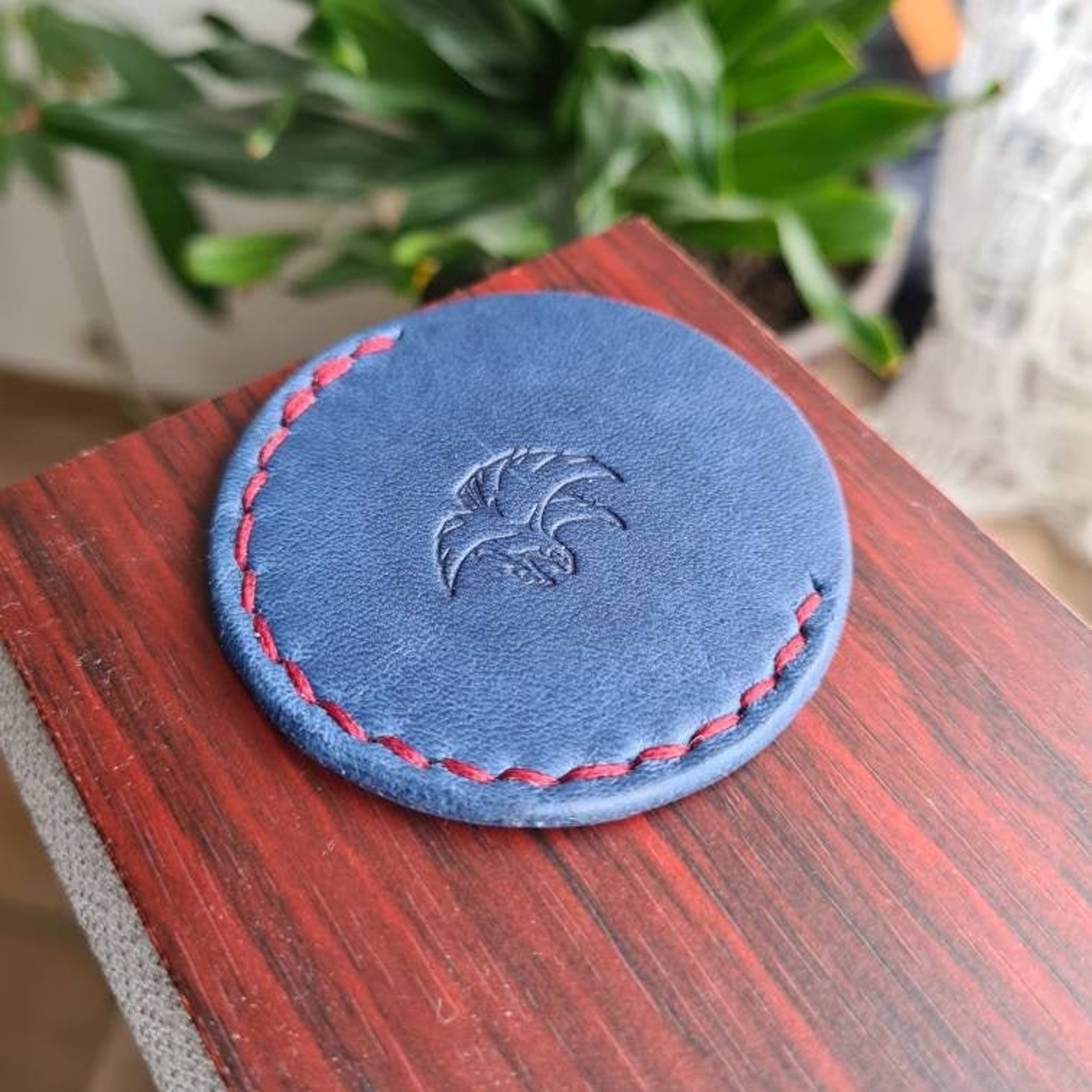 Edc Coin Pouch Challenge Coin Slip Edc Coin Leather Edc Etsy