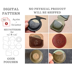 Challenge Coin Pouch Digital Pattern,EDC Coin Slip PDF Template,Digital Patterns,Challenge Coin Slip PDF Pattern,Digital Download