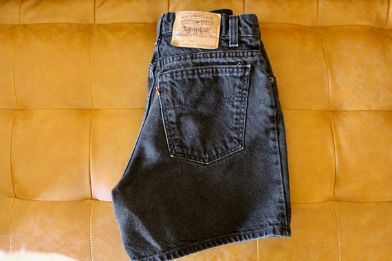Black Denim Shorts Levi's
