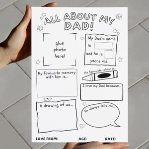 DIY-vaderdagkaart – afdrukbare activiteit voor kinderen