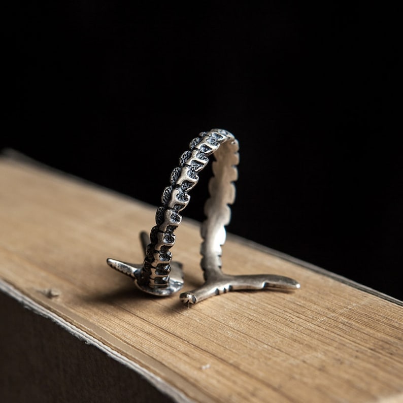 Marlin Open Rings 925 Silver Rings Dark Magic Rings Punk Rings