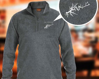 Warm Clothes, Lake Cumberland Map Embroidered Sport-Tek Women/'s Jersey-Lined Hooded Windbreaker Winter Clothes