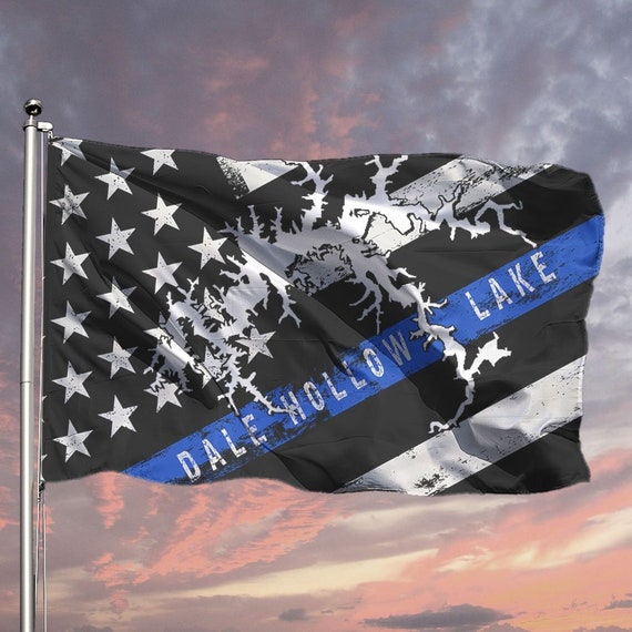 Dale Hollow Lake Thin Blue Line American Flag | Etsy