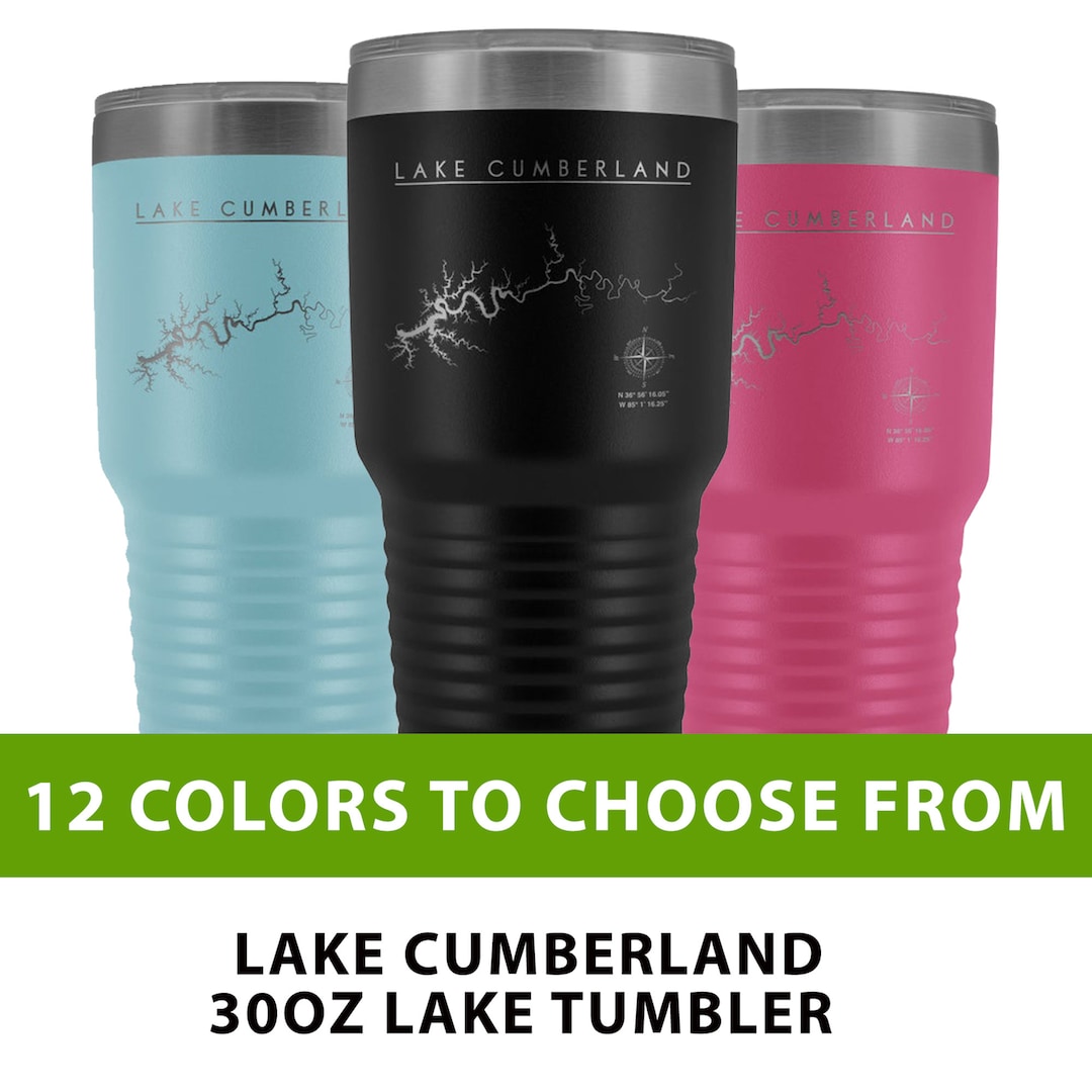 Lake Cumberland Lake Tumbler, 30oz Tumbler, Etched, Lake Gift