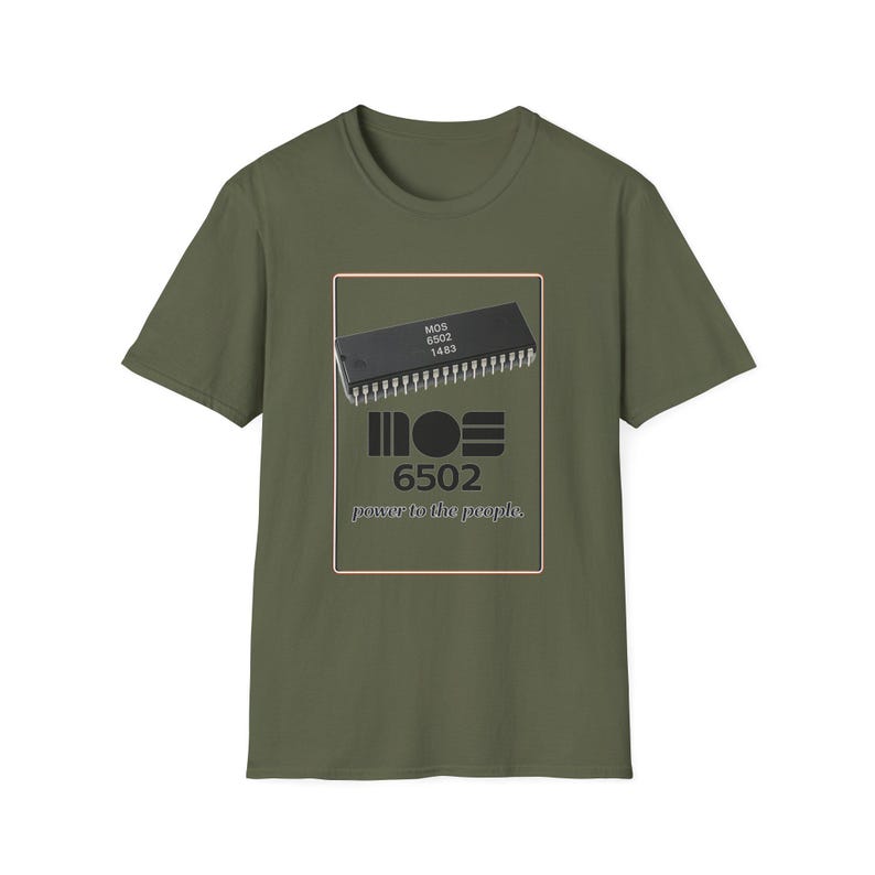 MOS 6502 Mikroprozessor Computertechnik Humor Vintage T-Shirt Bild 5