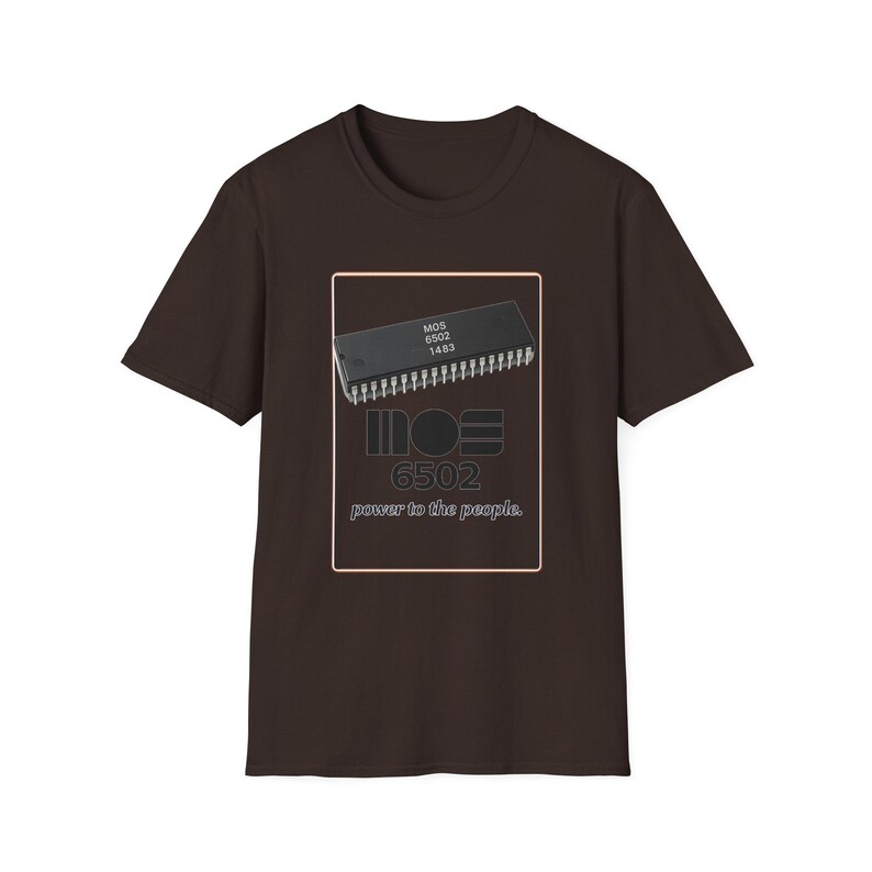 MOS 6502 Mikroprozessor Computertechnik Humor Vintage T-Shirt Bild 4