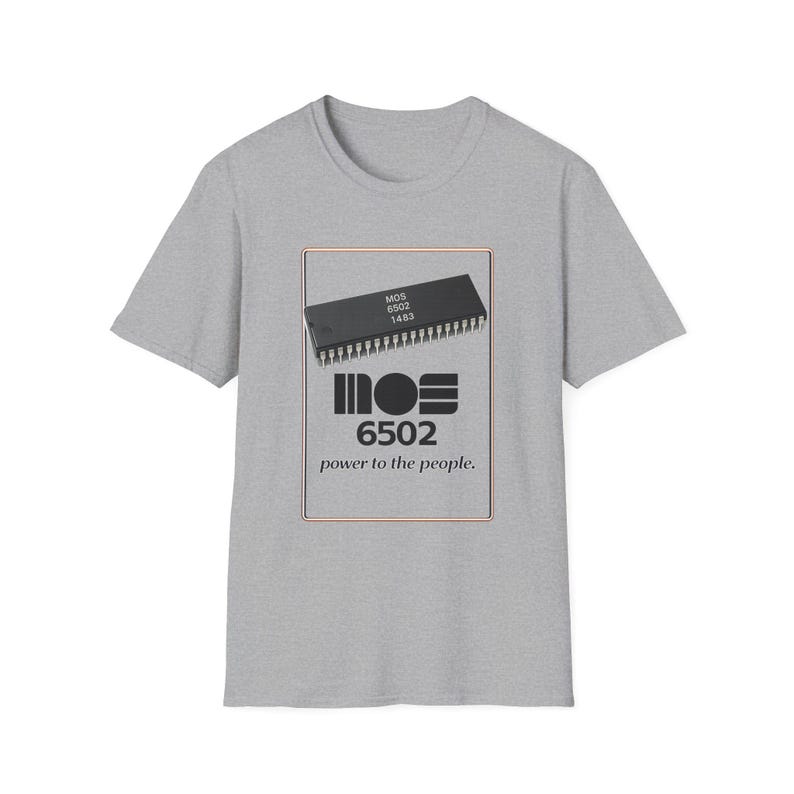 MOS 6502 Mikroprozessor Computertechnik Humor Vintage T-Shirt Bild 3