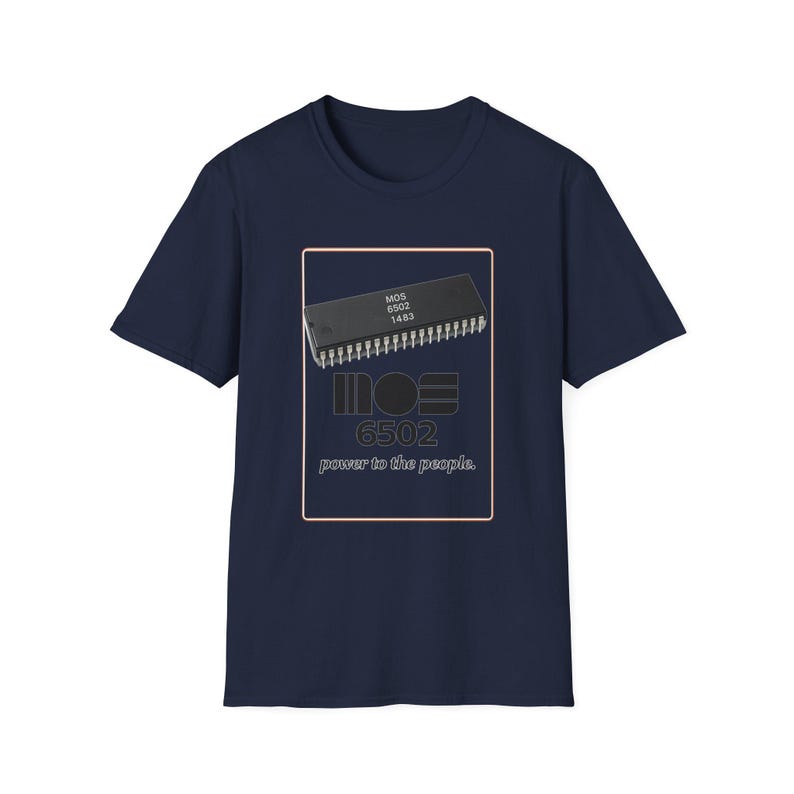 MOS 6502 Mikroprozessor Computertechnik Humor Vintage T-Shirt Bild 9