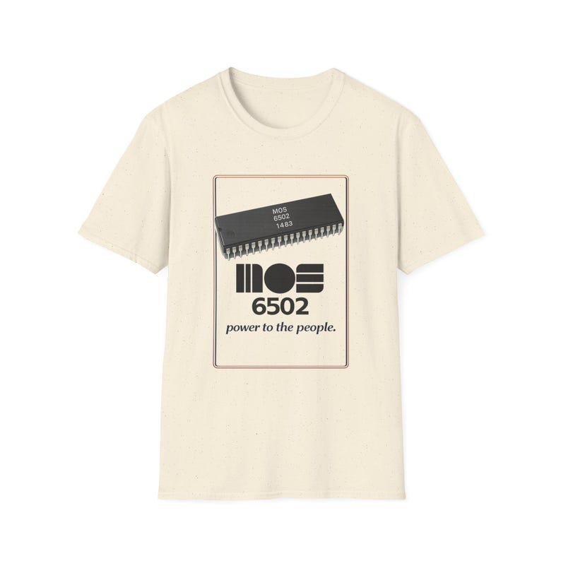 MOS 6502 Mikroprozessor Computertechnik Humor Vintage T-Shirt Bild 1