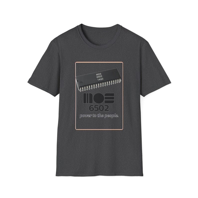 MOS 6502 Mikroprozessor Computertechnik Humor Vintage T-Shirt Bild 6