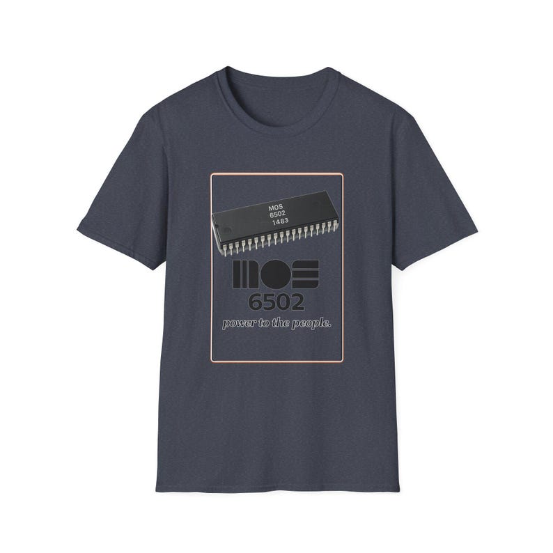 MOS 6502 Mikroprozessor Computertechnik Humor Vintage T-Shirt Bild 10