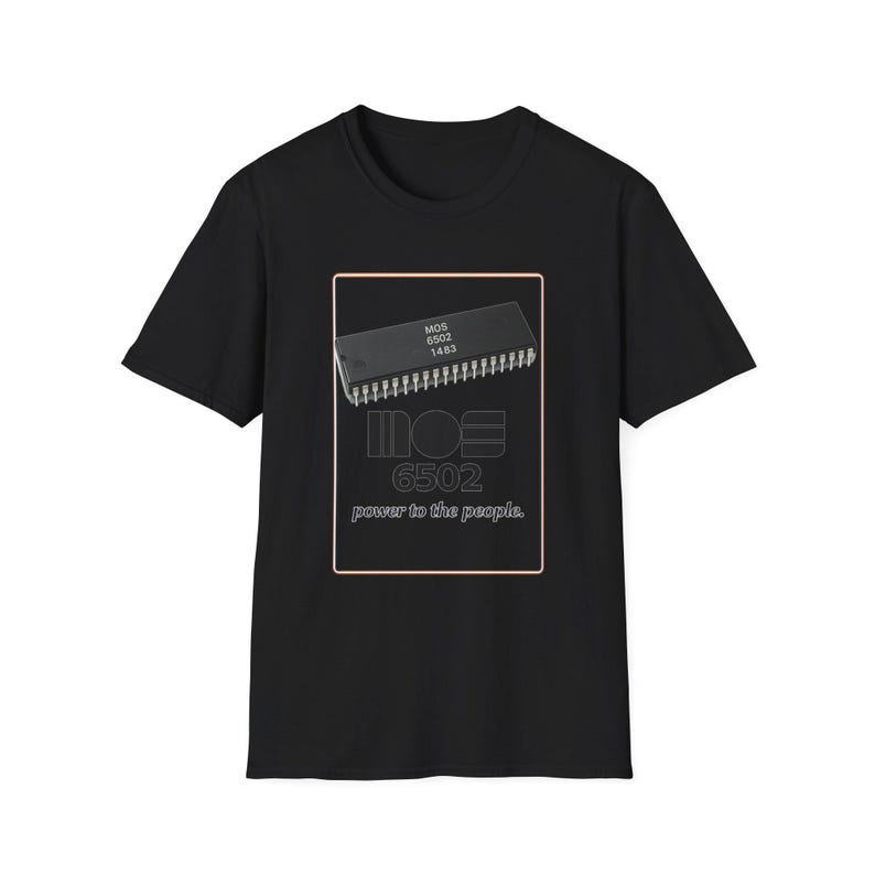 MOS 6502 Mikroprozessor Computertechnik Humor Vintage T-Shirt Bild 2