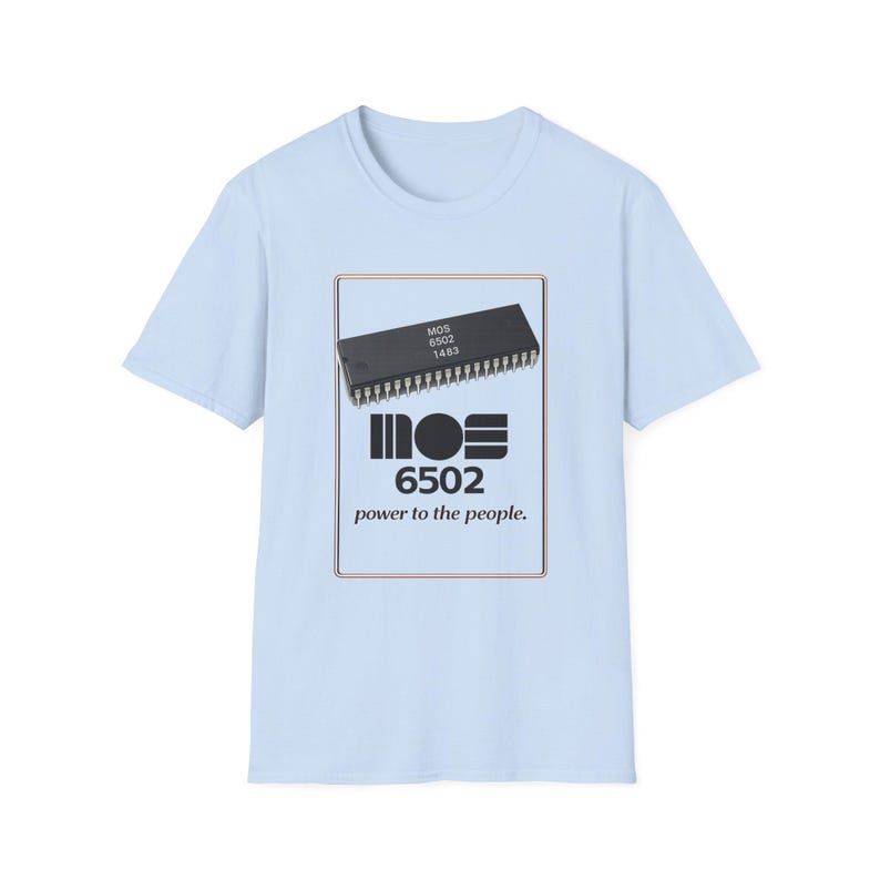 MOS 6502 Mikroprozessor Computertechnik Humor Vintage T-Shirt Bild 7