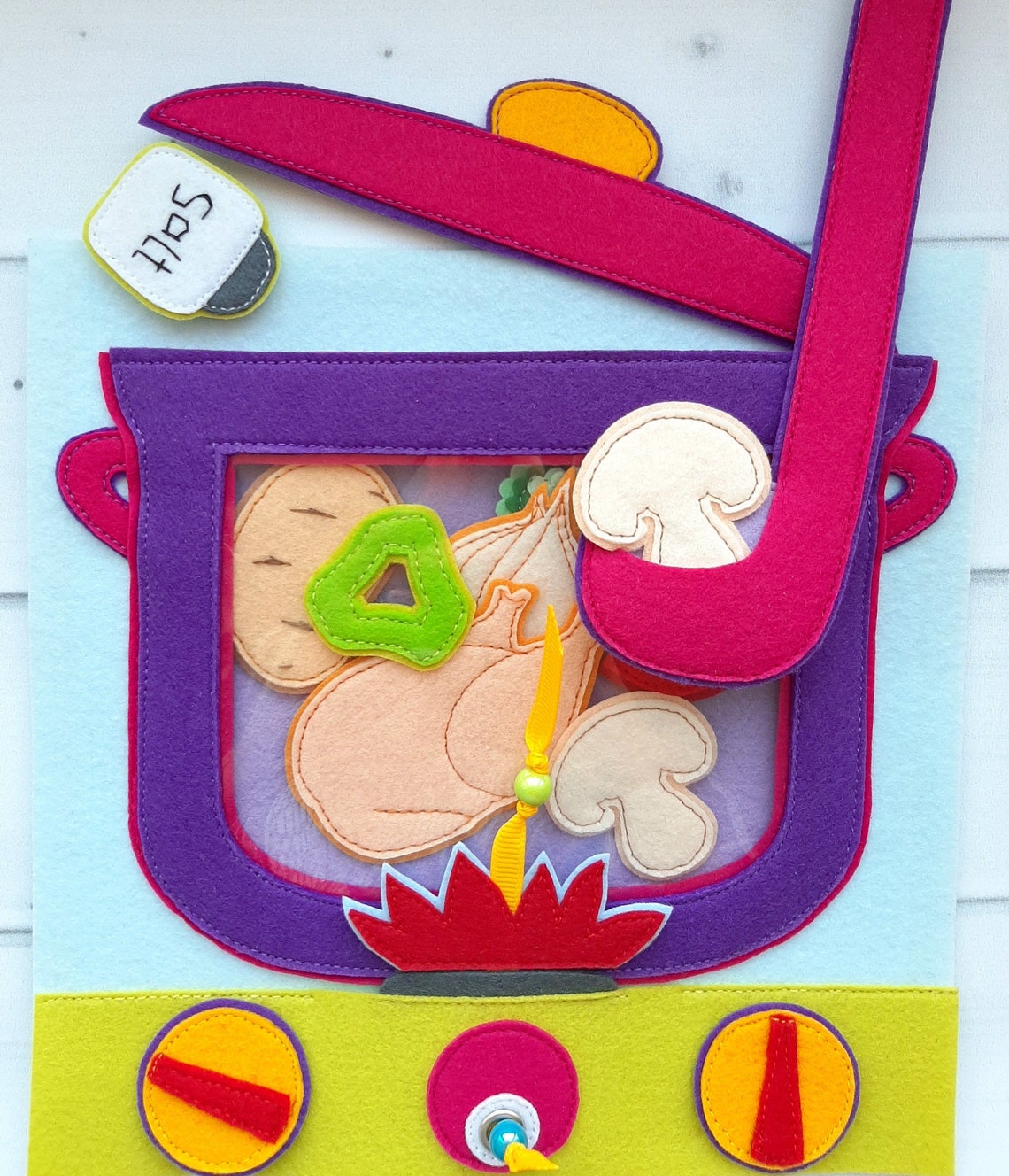 Kitchen Quiet book pattern Felt book pattern Busy book pdf Etsy