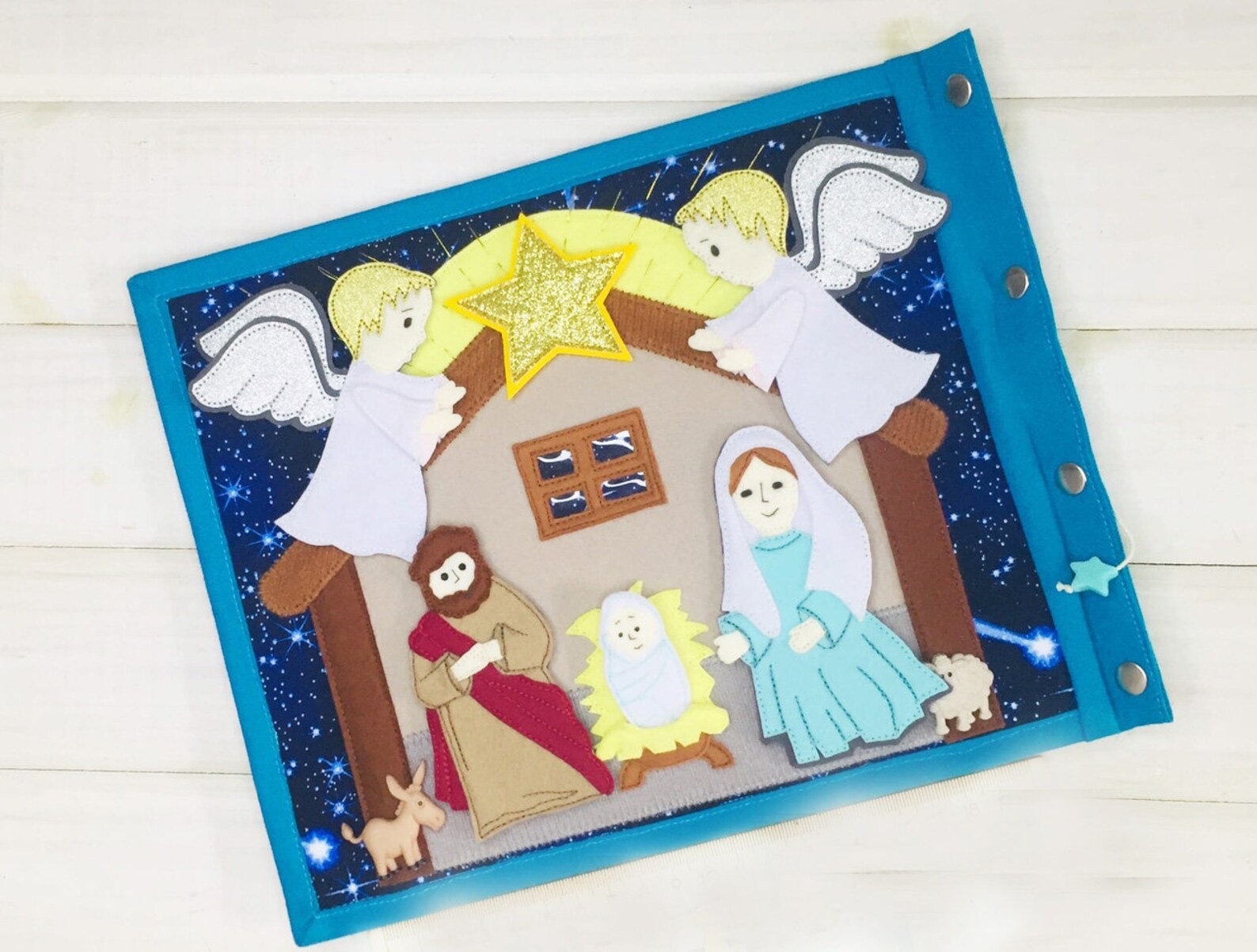DIY cut Felt bible stories quiet book sewing kit DIY Craft | Etsy