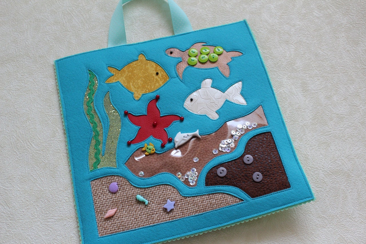 Fidget blanket for autism Baby sensory blanket Activity Etsy