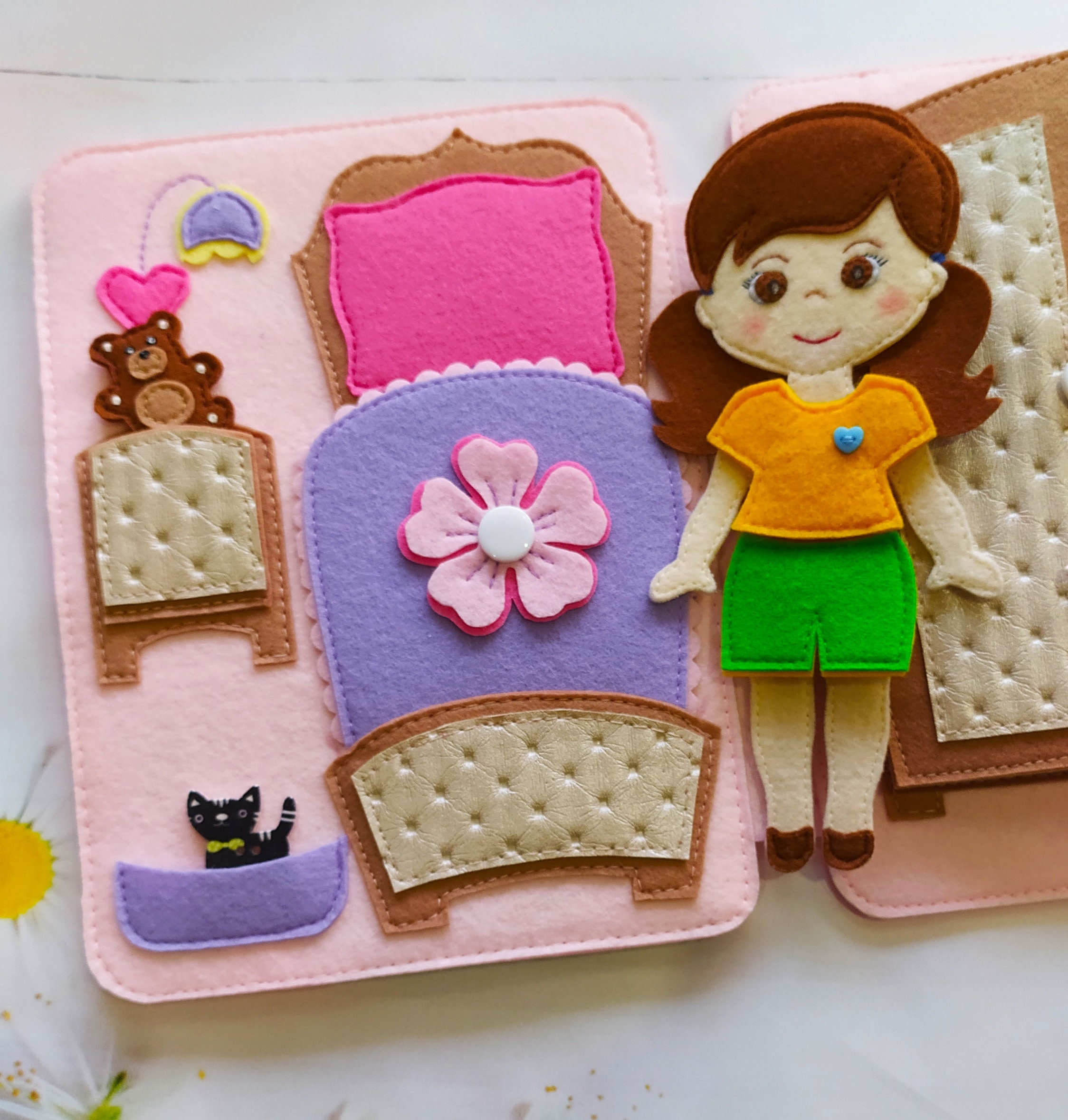 Doll House activity book PDF pattern quiet book DIY Etsy