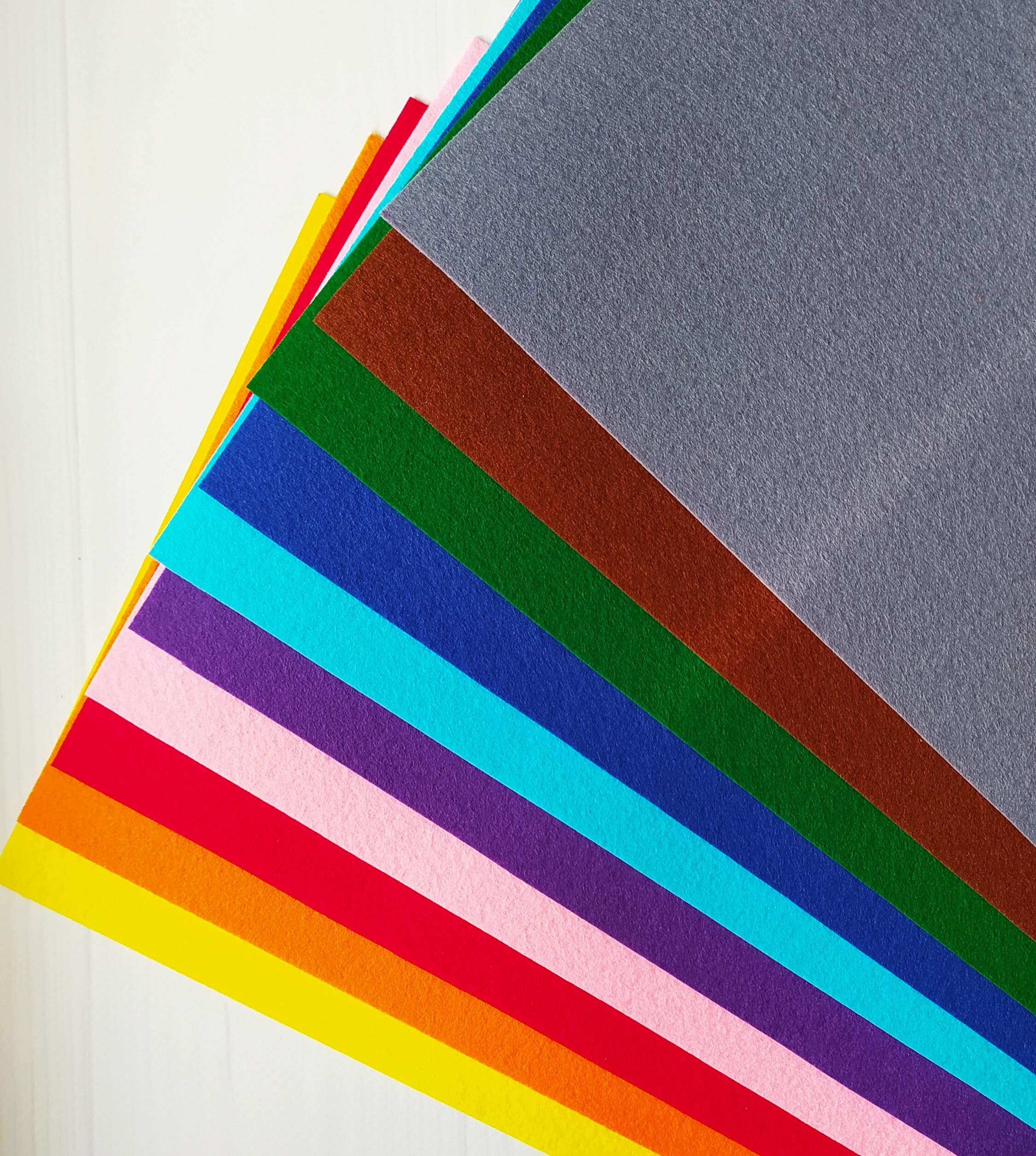 Stiff felt Korean Hard Felt Set 10 Colour Felt Sheets 1.2 mm Etsy