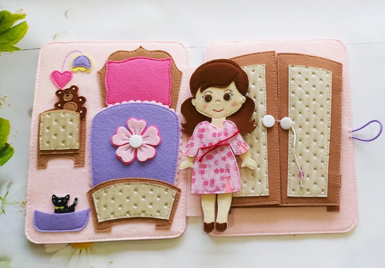 Doll House activity book PDF pattern quiet book DIY Etsy