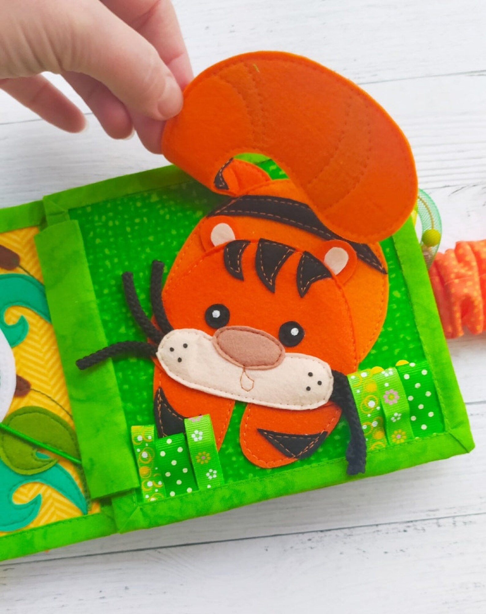 Animal baby quiet book Soft felt book for toddler Christmas Etsy