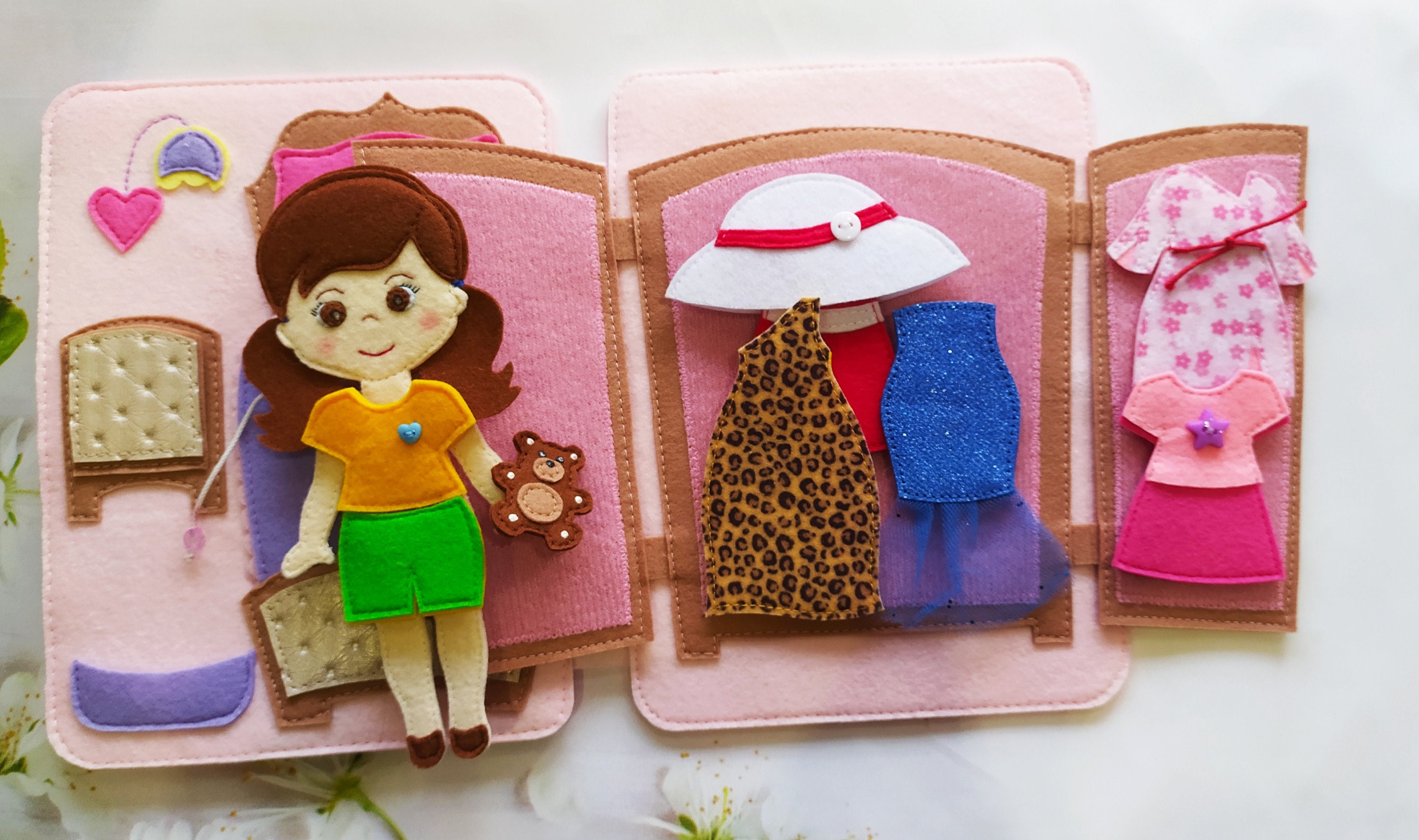 Doll House activity book PDF pattern quiet book DIY Etsy