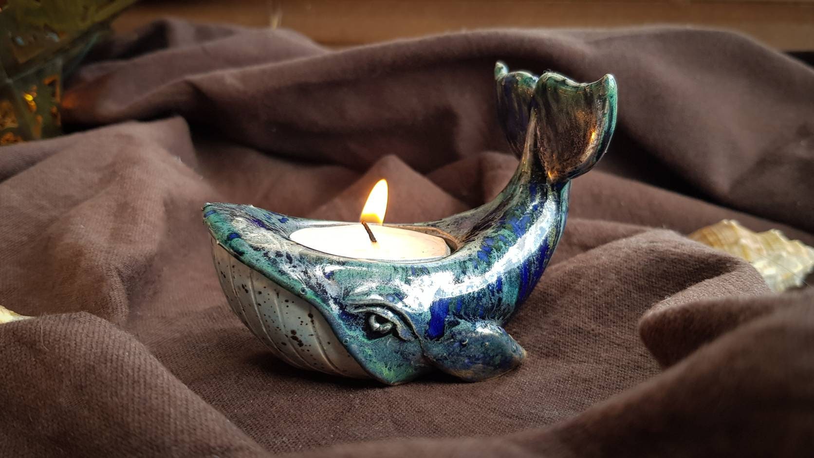 Whale candle holder Tea light candle holder Humpback whale Etsy