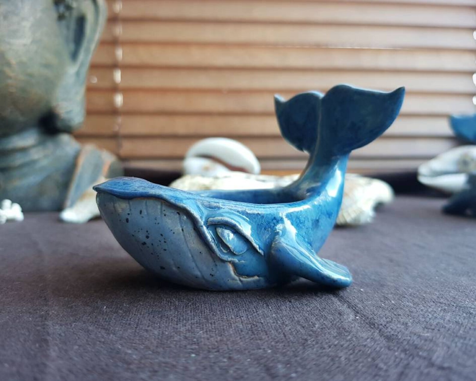 Whale candle holder Tea light candle holder Ceramic whale Etsy
