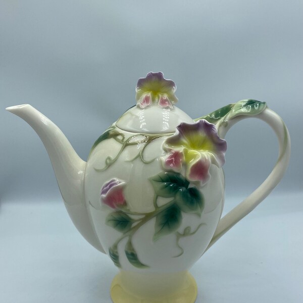 Porcelain Teapot Etsy