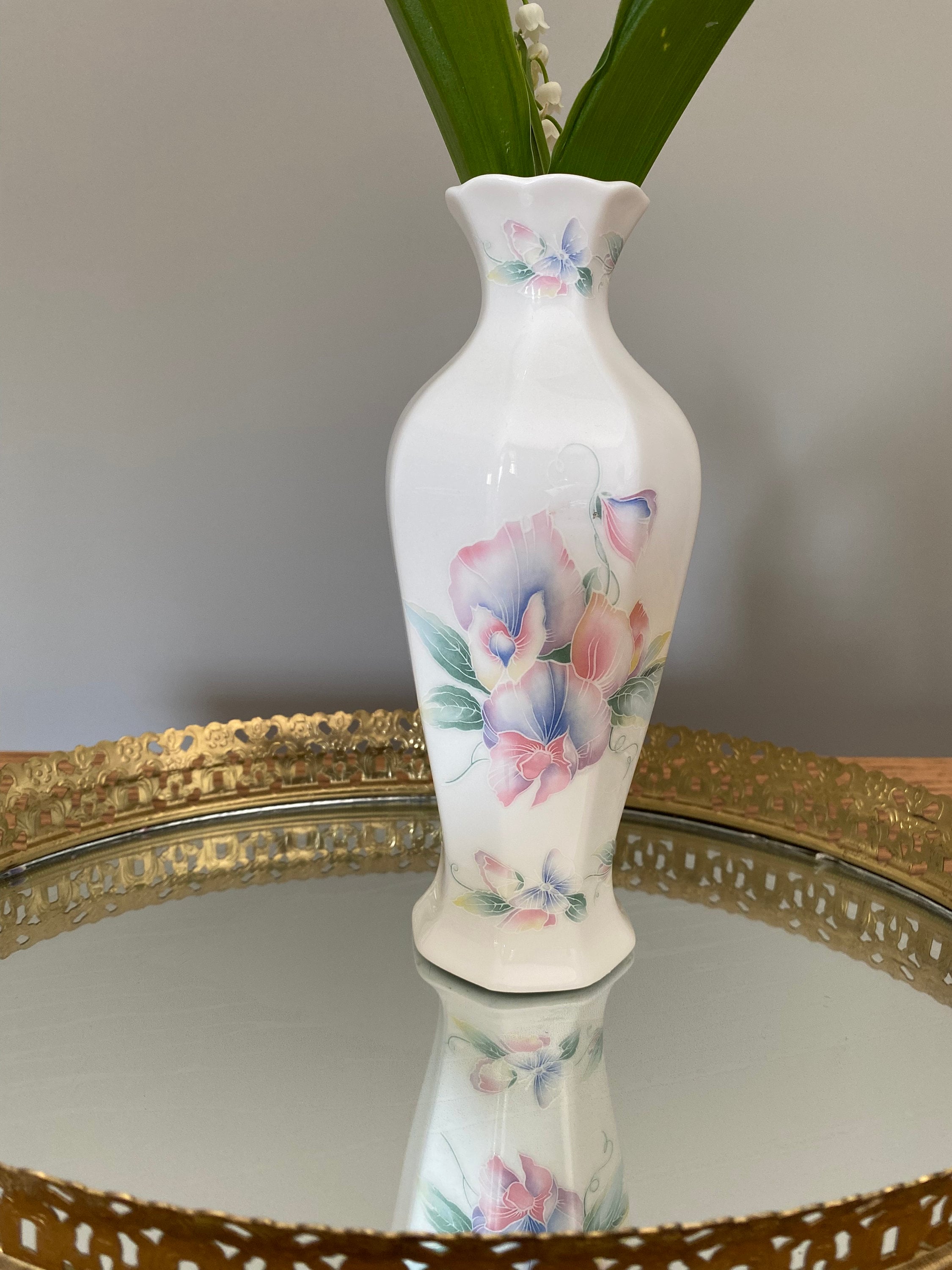 AYNSLEY 花瓶 AYNSLEY 中国製花瓶、イギリス製、LITTLE SWEETHEART パターン