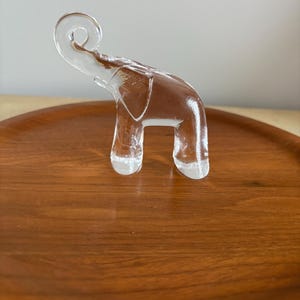 KOSTA BODA Zoo Serie schwedisches Glastier, Bertil Vallien, MCM, Elefantenfigur, Made in Sweden, Danish Modern Design, Skandinavisch, 1970er Jahre