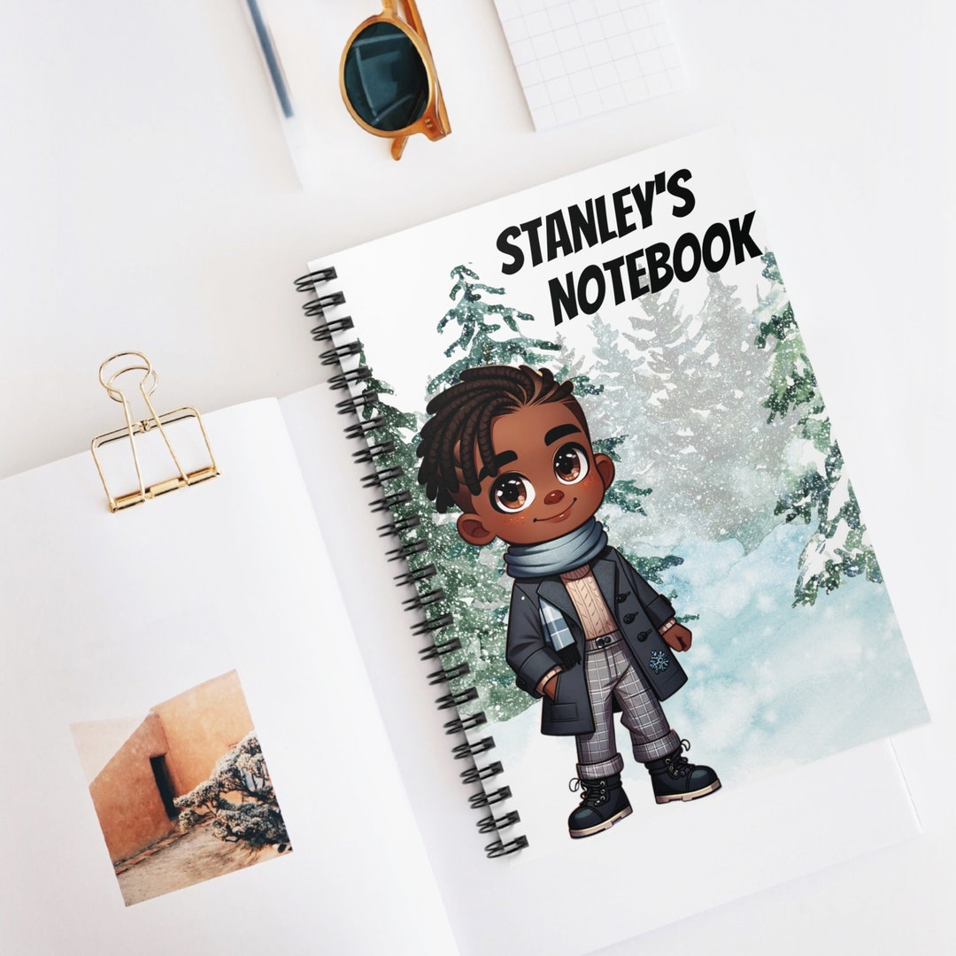 Boy's Notebook, Winter Spiral Journal (ruled Lined) for Holidays ...