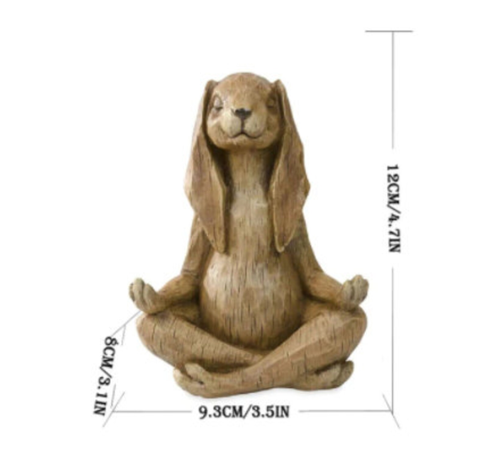 Adorable Zen Meditating Bunny Figurine Etsy