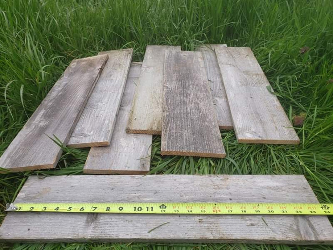 Reclaimed Old Fence Wood Boards 10 Fence Boards 24 Inch Etsy