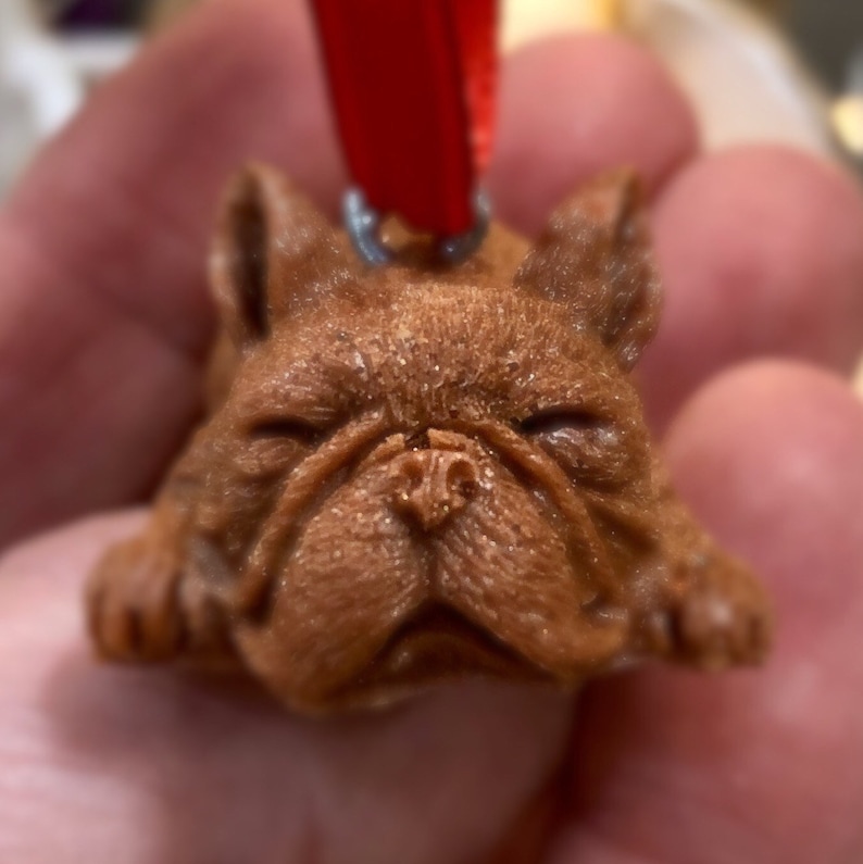 French Bulldog Ornaments Resin Dog Resin Ornament French Bulldog Gifts Dog Ornament Brown Dog Frenchie