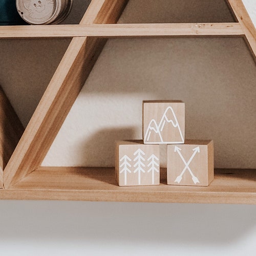 Wooden Nursery Blocks Nursery Decor Childrens Room Etsy