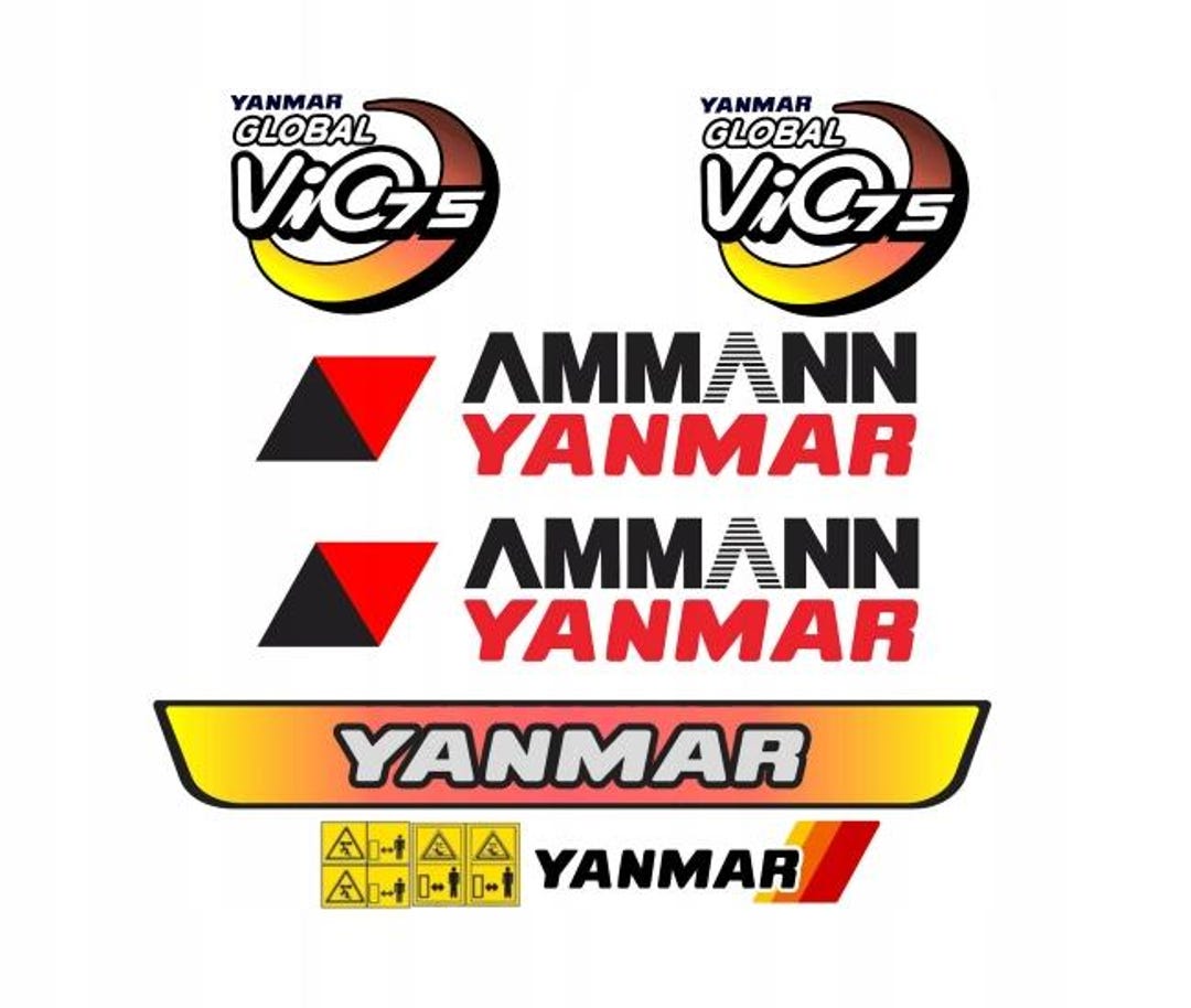 Sticker Decal AMMANN YANMAR VIO 75 - Etsy