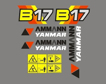 Calcomanía adhesiva AMMANN YANMAR B17