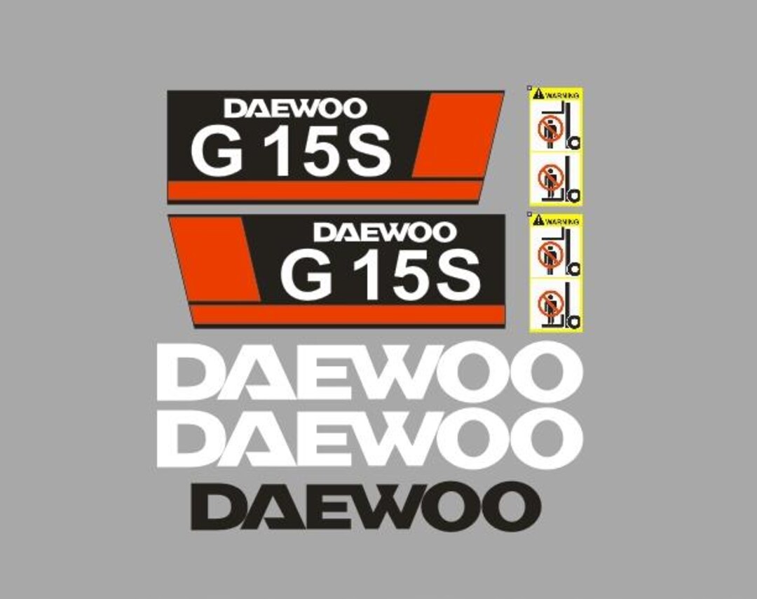 Sticker Decal DAEWOO G15S - Etsy