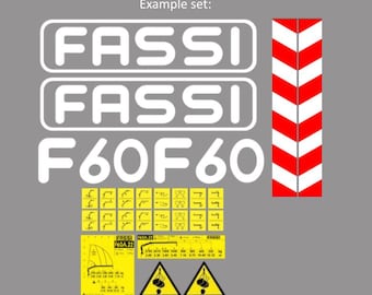 Adesivo Decalcomania FASSI gru - TUTTI I MODELLI