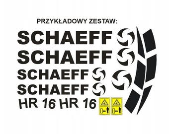 Sticker Decal Stickers SCHAEFF HR 8 12 14 16 18 20 26 30 32