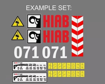 Adhesivo adhesivo para grúa HIAB - ¿QUÉ MODELO?
