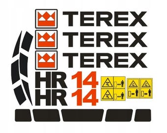 Calcomanía adhesiva TEREX HR14