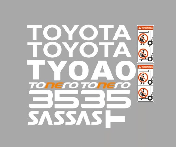 Replacement Sticker Decal - TOYOTA TONERO 35 - Etsy Canada